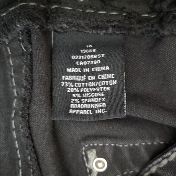 Suko Jeans Ladies Size 10 Narrow Legs Black Jeans - Picture 5 of 13